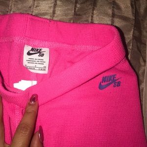 Cool Nike leggings with circle knit knees